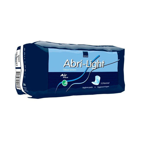 Abena Abri-Light Normal 12U in packaging, discreet adult incontinence pads by Jag Couture London New York.