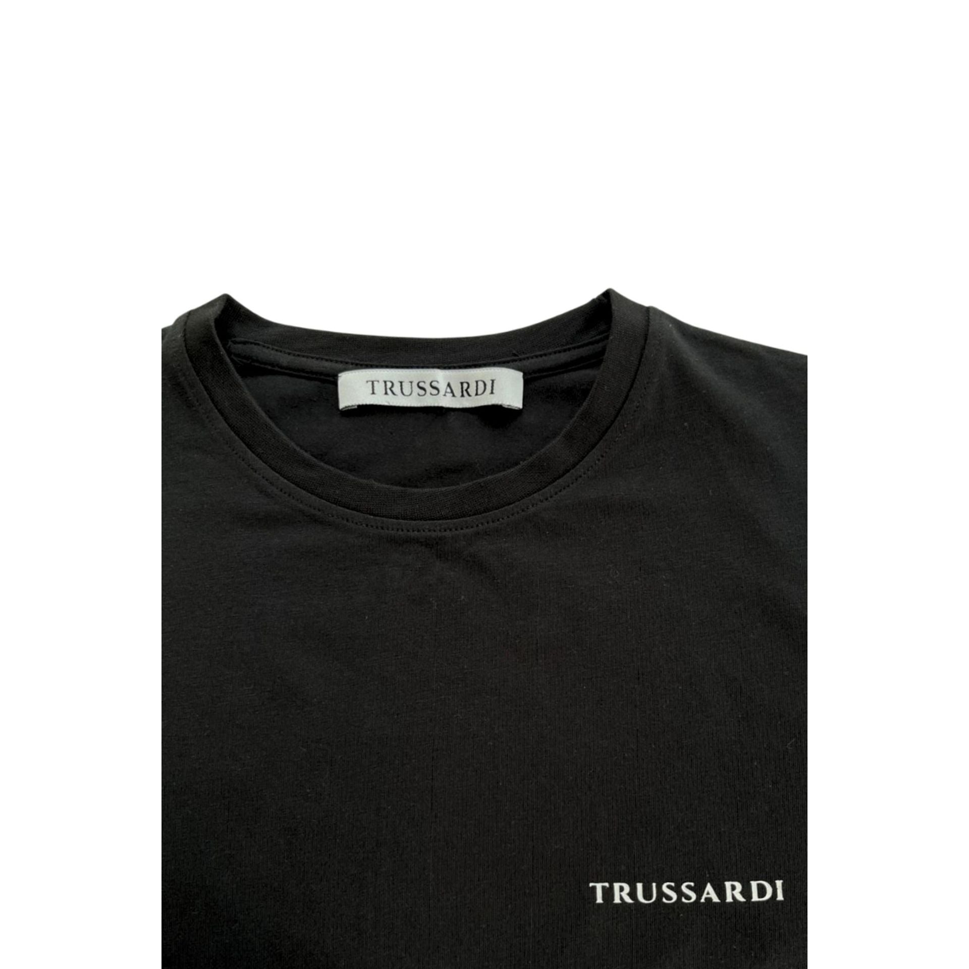Black Trussardi Beachwear TRU25MTS03 by Jag Couture London - New York, featuring stylish design and comfortable fit.