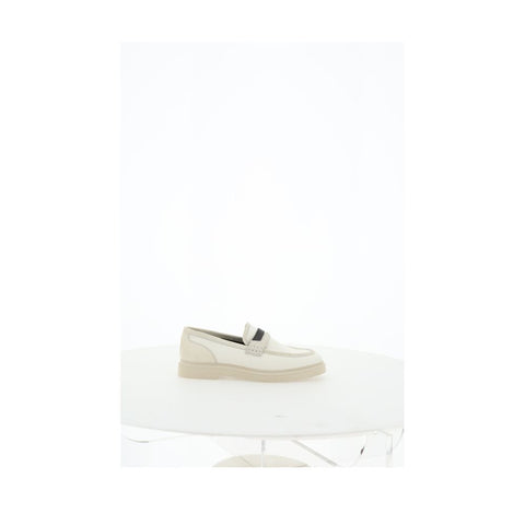 Beige Loafers Shoes