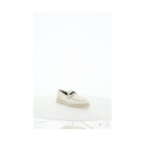 Beige Loafers Shoes