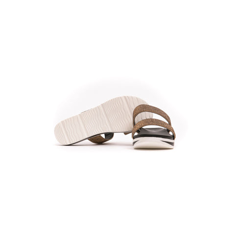 Jag Couture London Péché Originel PECP9A405 beige handbag with gold accents and textured leather, stylish and elegant design.