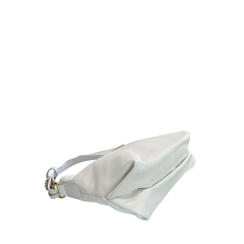 Baldinini Trend IR1818 LUCCA white leather shoes with sleek design, displayed on a white background.