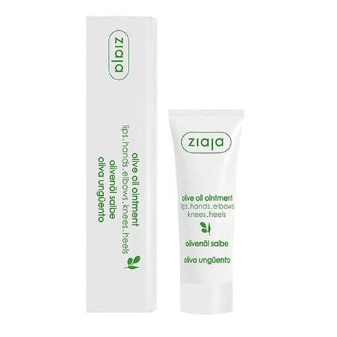 Ziaja Oliva Ungüento 20ml jar with green label and silver lid, skincare ointment from Jag Couture London - New York