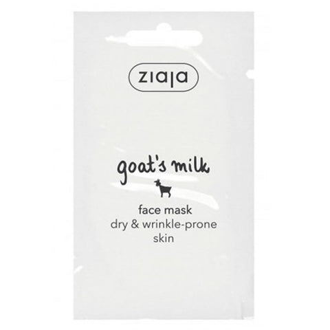 Jag Couture London Ziaja Goat Milk Facial Mask in 7ml tube, smooth creamy texture for nourishing skin.