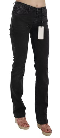 Black Slim Fit Cotton Jeans D&amp;G Pants