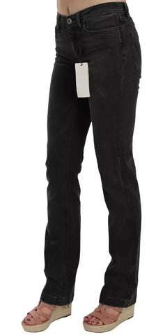 Black Slim Fit Cotton Jeans D&amp;G Pants