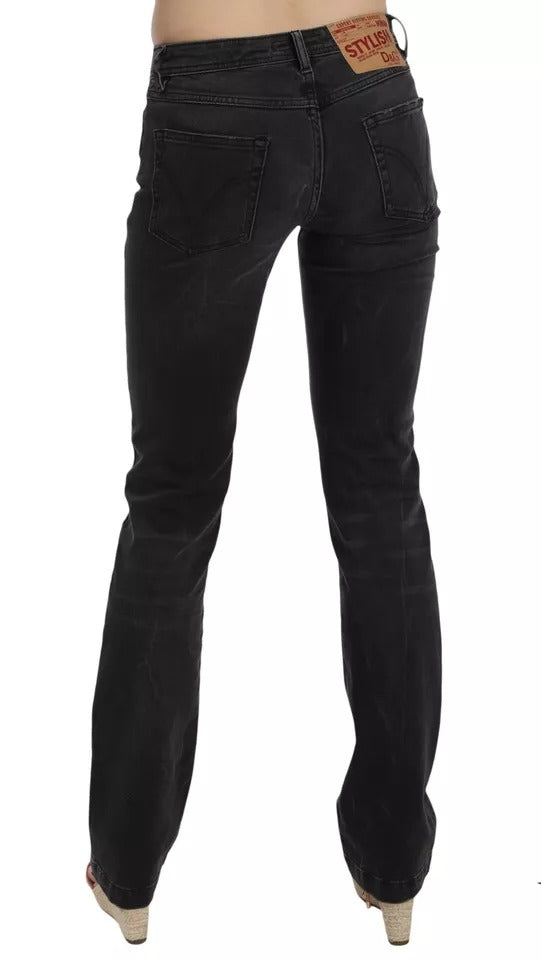 Black Slim Fit Cotton Jeans D&amp;G Pants