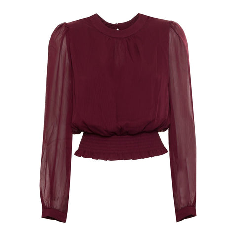 Jag Couture London - New York Twinset X073_222TN2040-_00565, stylish knit sweater with intricate detailing, front view.