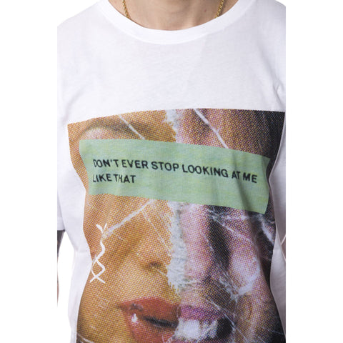 Nicolo Tonetto BLOCFACE Bianco White shirt by Jag Couture London - New York, featuring a stylish white fabric with detailed design.