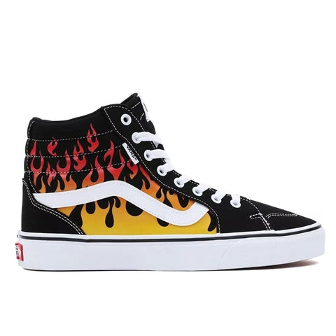 Vans X073_VN0A5HZLY28-_Y28 sneakers by Jag Couture London - New York, front view showing black and white canvas design