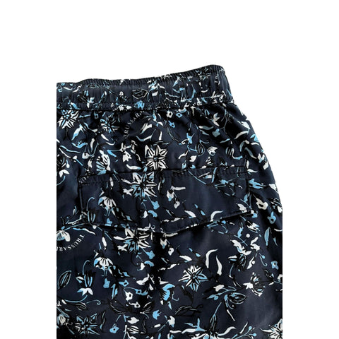 Navy Trussardi beachwear swimsuit by Jag Couture London New York, featuring stylish design and comfortable fit for beach outings.