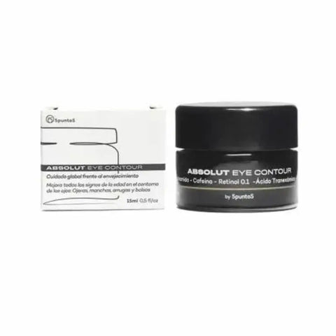 Jag Couture London New York 5punto5 Absolut Eye Contour 15ml in a sleek tube, designed to reduce puffiness and dark circles around the eyes.