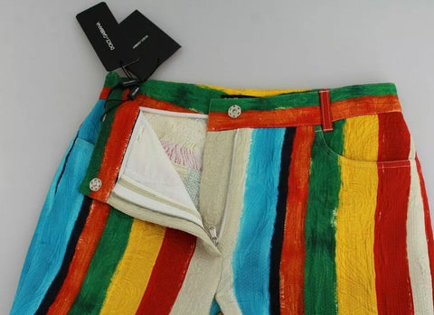 Multicolor Flared Riga Pittorica Pants