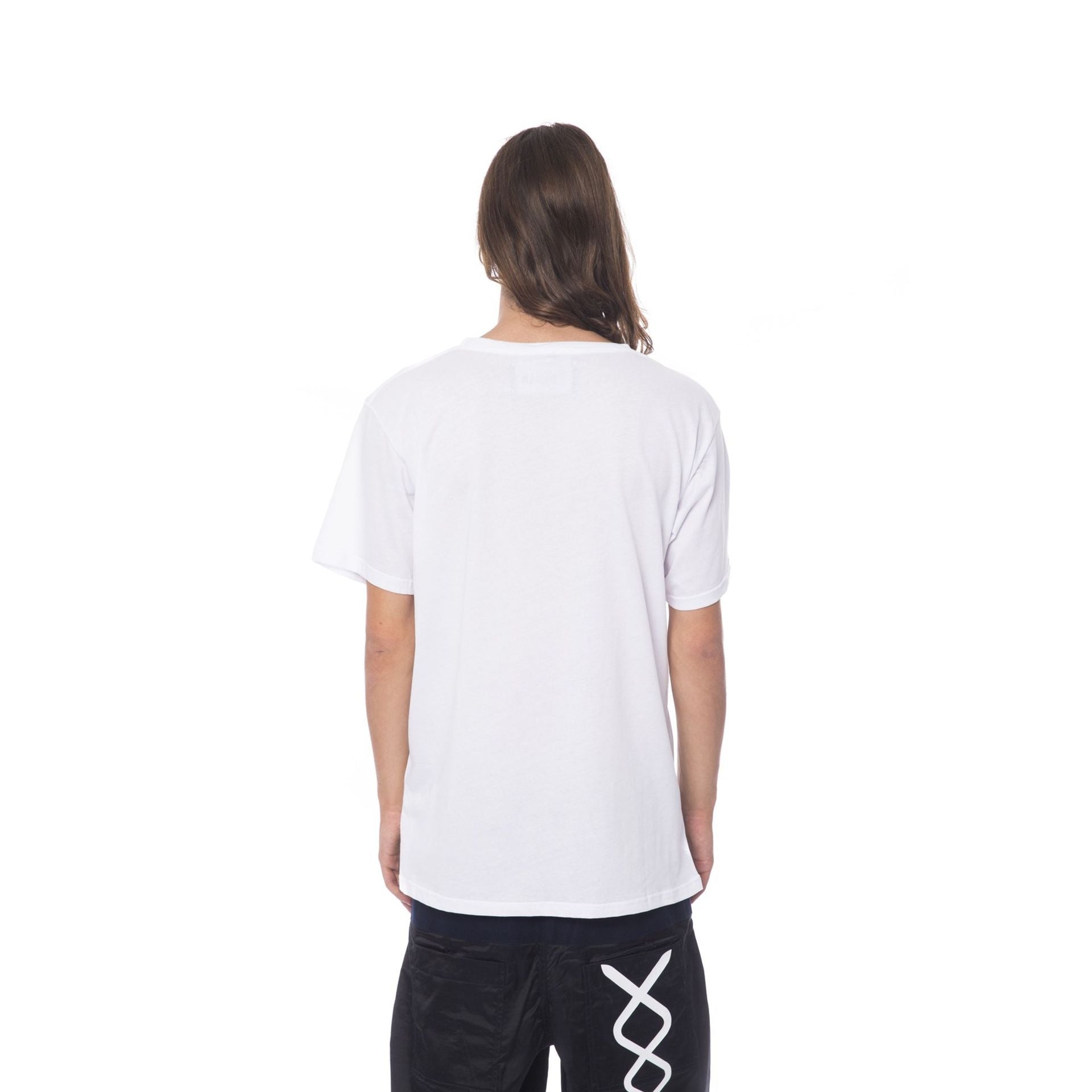 Nicolo Tonetto BLOCWET BiancoWhite by Jag Couture London - New York, close-up of the sleek white and black fabric design.