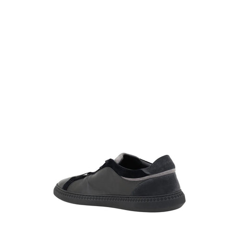 Black Leather G Set Sneakers