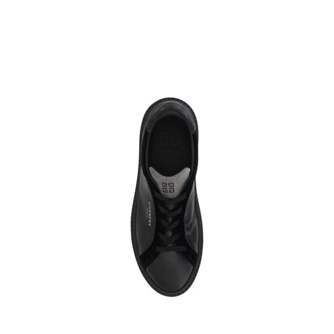 Black Leather G Set Sneakers