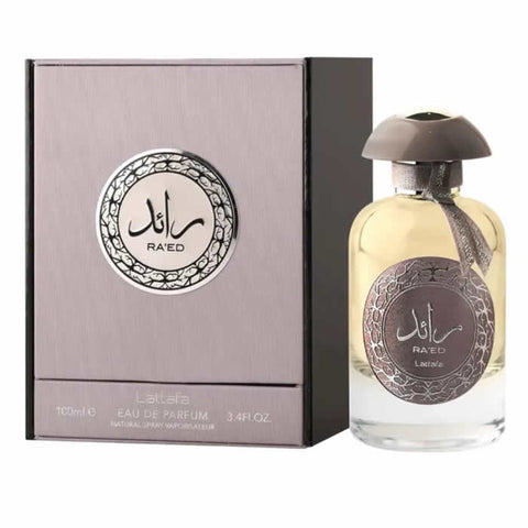 Jag Couture London Raed Eau de Parfum spray bottle, 100ml, sleek design with elegant packaging and brand branding visible.