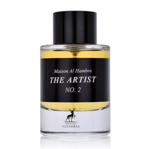 Maison Alhambra The Artist N2 Eau De Parfum 100ml bottle by Jag Couture London New York, with elegant floral and woody fragrance elements