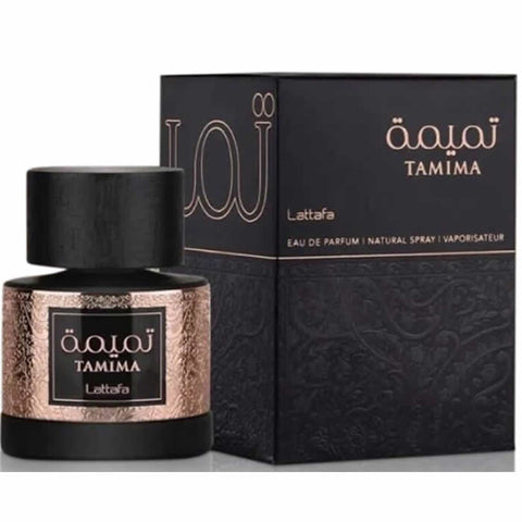 Jag Couture London Tamina Eau de Parfum spray, 100ml bottle with elegant packaging, floral and woody fragrance notes.