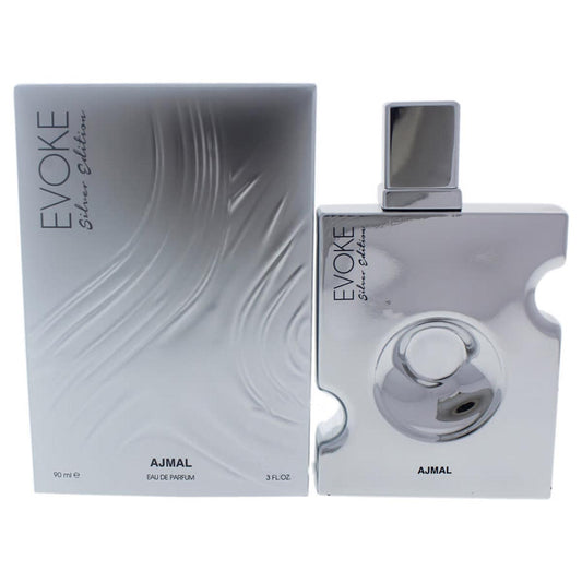 Ajmal Evoke Eau De Parfum Silver Edition 90ml Spray Jag Couture London - New York