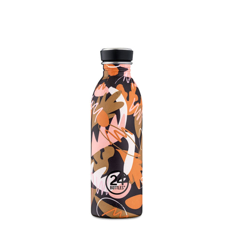 Jag Couture London New York 24Bottles Urban-Lost-On-Mars 500ml reusable water bottle with space-themed design.