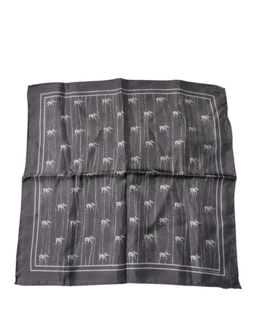 Brown Elephant Fantasy Handkerchief Scarf