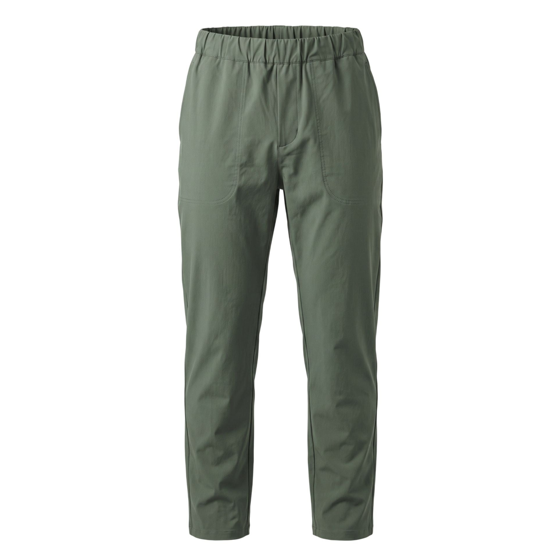 Dark green Trussardi jeans with classic fit and logo detail, displayed on a plain background.