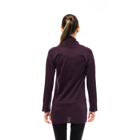 Jag Couture London-New York Montana Blu 89957903_795PRUGNA fabric swatch in rich purple hue with textured finish.