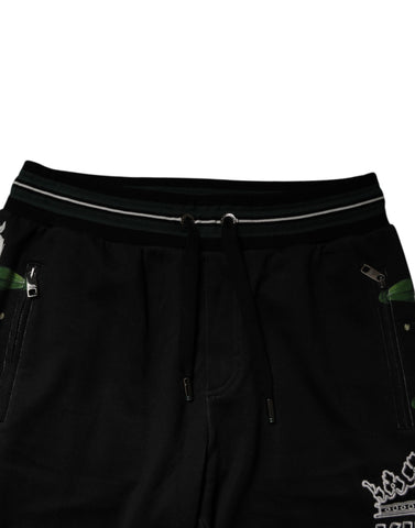 Black Floral King Men Jogger Sweatpants Pants