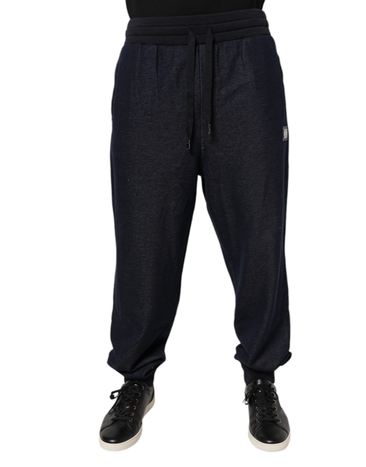 Dark Gray Jacquard Jogger Men Sweatpants Pants