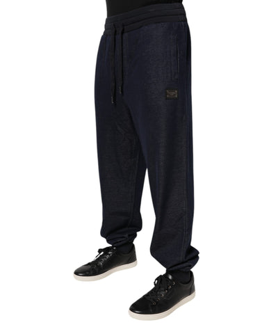 Dark Gray Jacquard Jogger Men Sweatpants Pants