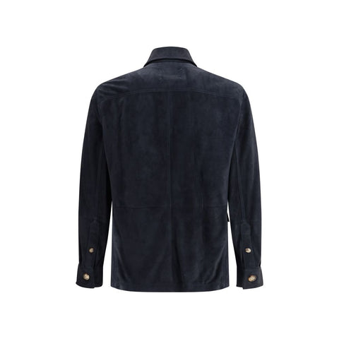 Suede leather shirt Jacket