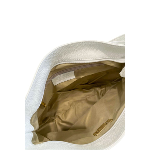 Baldinini Trend IR1818 Lucca white leather shoes with sleek design, displayed on a neutral background.
