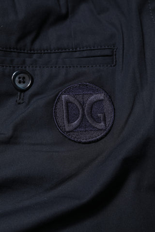 Dark Blue Cotton Bermuda Sweatshorts Shorts