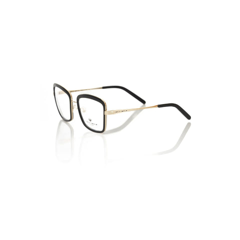 Frankie Morello FEWF8010DV_O384ORONERO sunglasses with black frame and orange accents, showcased on a plain background.