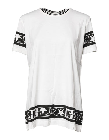 White #DGMillennials Cotton Crewneck T-shirt