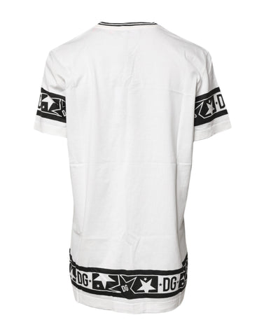 White #DGMillennials Cotton Crewneck T-shirt