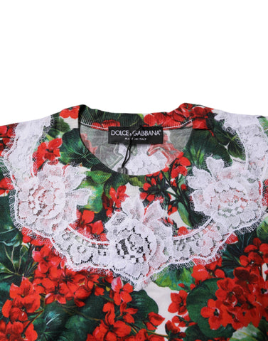 Multicolor Floral Lace Sleeveless Tank Top