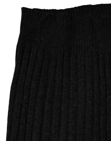 Black Cashmere Knitted Neck Warmer Foulard Scarf