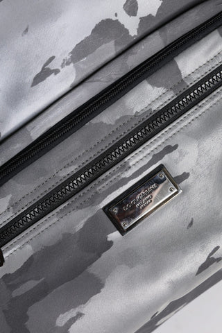 Black Camouflage Shoulder Strap Logo Plaque Bag
