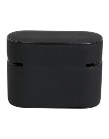 Black Orange Silicone Embossed Logo Airpods Case
