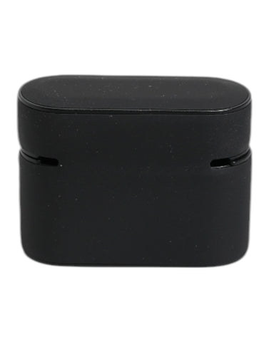 Black Yellow Silicone Embossed Logo Airpods Case