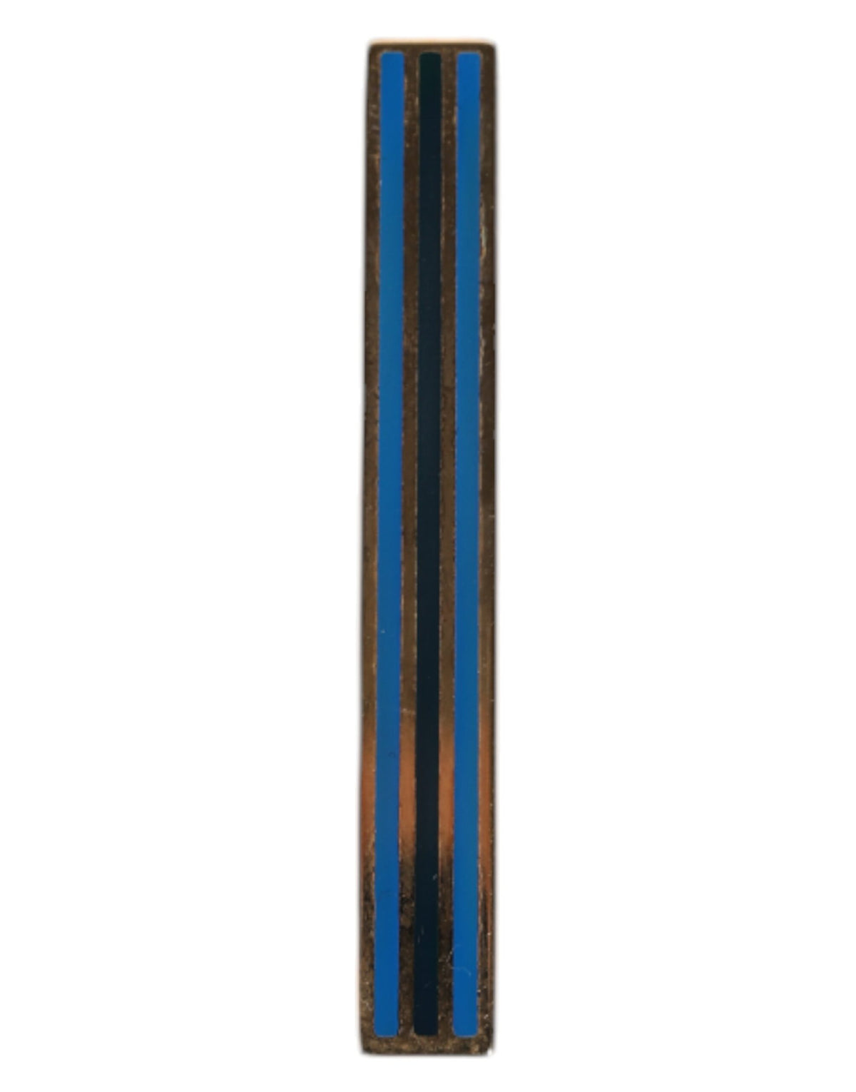 Gold Tone Brass Logo Branded Tie Clip Bar