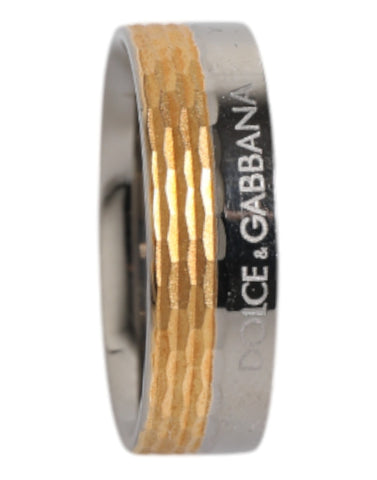Gold Silver Tone Real Brass DG Logo Ring