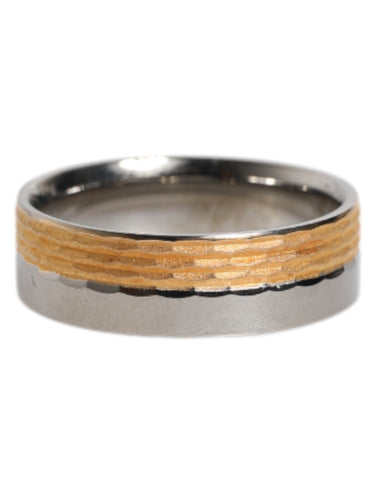 Gold Silver Tone Real Brass DG Logo Ring