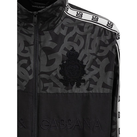Black Polyester Shell Jacket