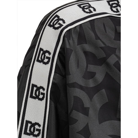 Black Polyester Shell Jacket