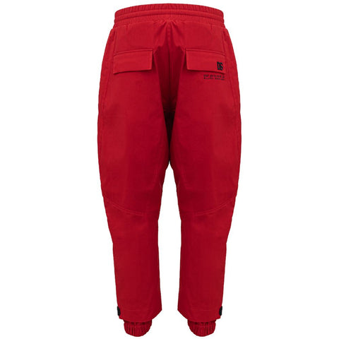 Red Polyamide Athletic Pants