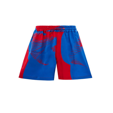 Multicolor Viscose Shorts