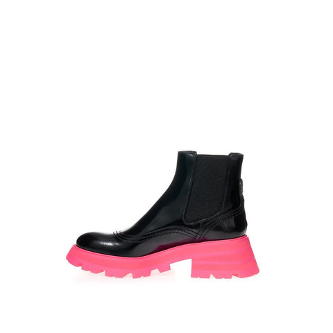 Black Leather Chelsea Boots